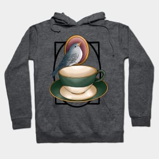 Sweet blue bird tea party Hoodie